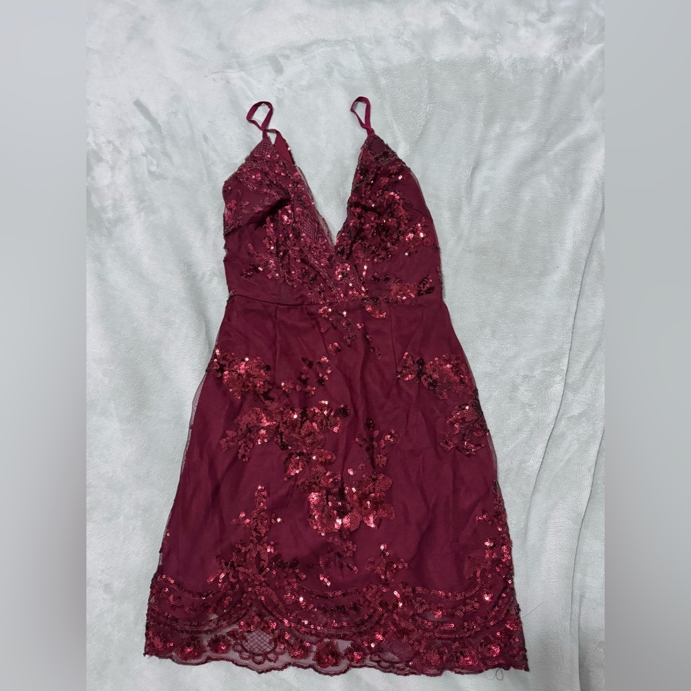 Burgundy small dress
